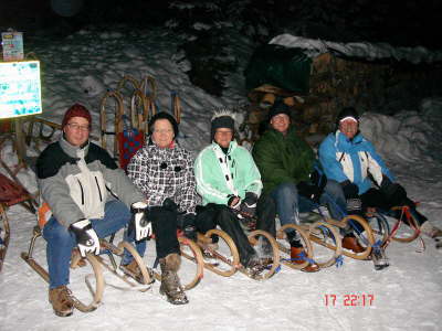 Januar - Skifahren in Flachau - Rodeln